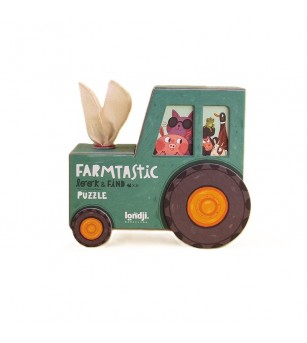 Puzzle si joc de observatie Farmtastic, Londji - Puzzle copii
