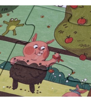 Puzzle si joc de observatie Farmtastic, Londji - Puzzle copii