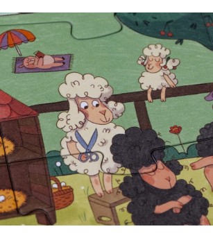 Puzzle si joc de observatie Farmtastic, Londji - Puzzle copii