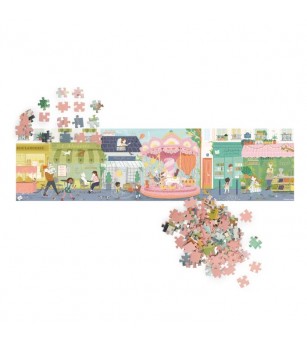 Puzzle Stradute pariziene, Moulin Roty - Puzzle copii