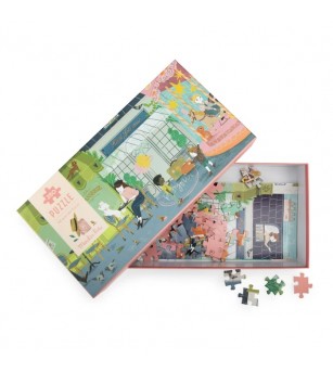 Puzzle Stradute pariziene, Moulin Roty - Puzzle copii