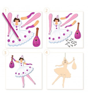 Set creativ Balerine, Djeco - Seturi creative DIY