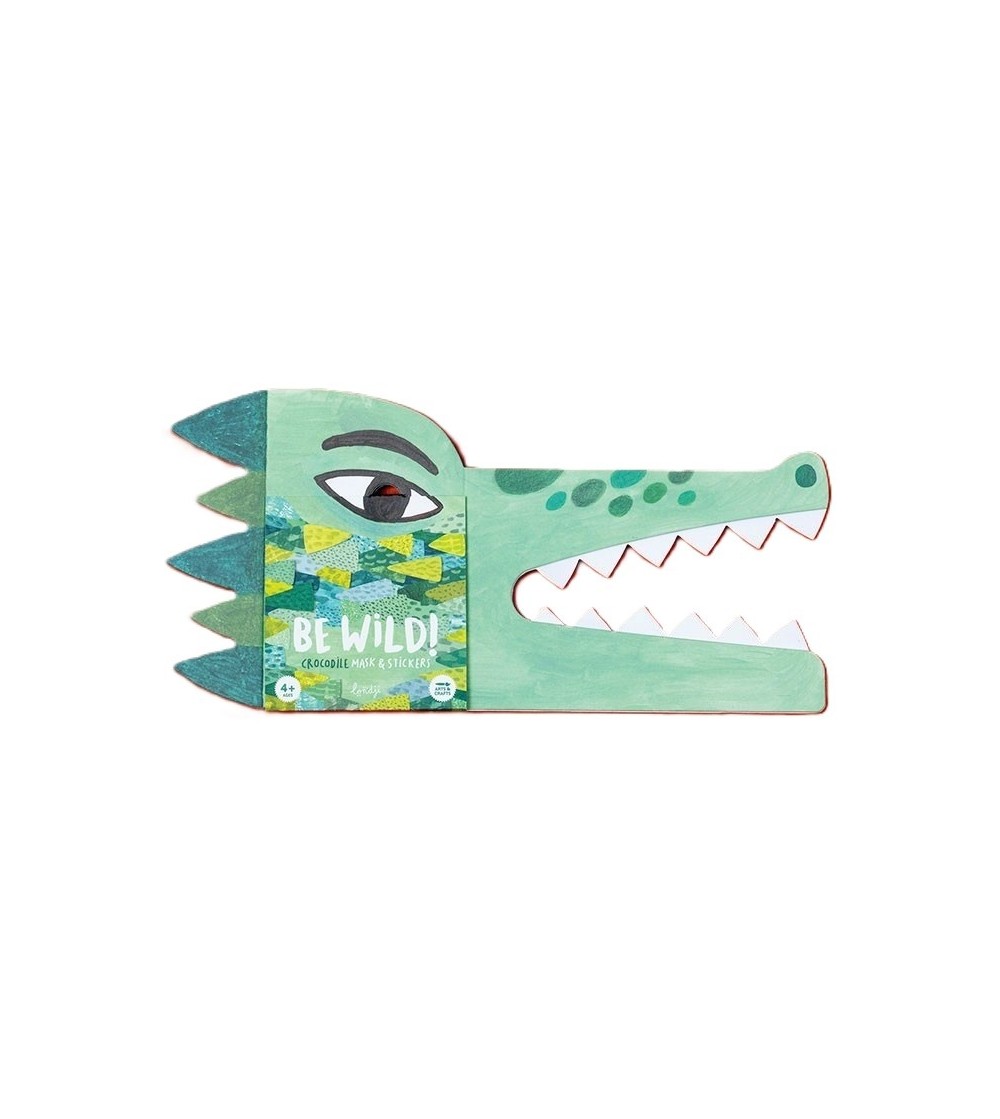 Set creativ DIY Masca pentru copii Crocodil, Londji - Seturi cu stickere și colaje