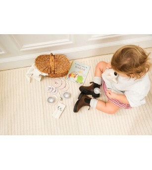 Set de ceai in cos impletit, Egmont Toys - Bucătărie copii