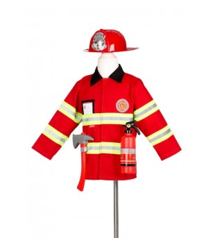 Set geaca si accesorii Pompier pentru copii, Souza! - Costume de carnaval
