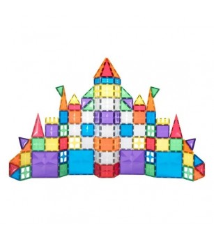 Set magnetic de construit 125 piese, Cleverclixx - Jucarii magnetice