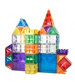Set magnetic de construit 125 piese, Cleverclixx - Jucarii magnetice
