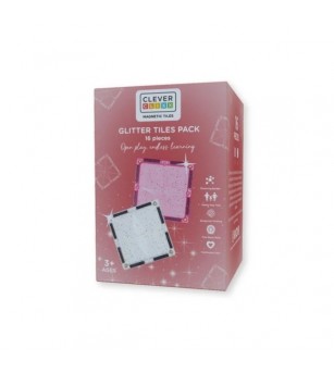 Set magnetic de construit cu placi stralucitoare, Cleverclixx - Jucarii magnetice