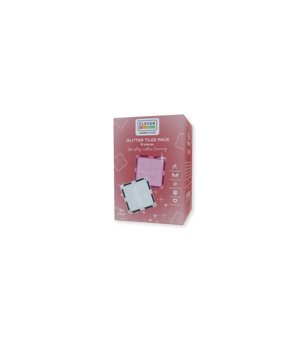 Set magnetic de construit cu placi stralucitoare, Cleverclixx - Jucarii magnetice