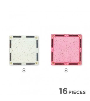 Set magnetic de construit cu placi stralucitoare, Cleverclixx - Jucarii magnetice
