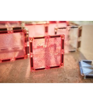 Set magnetic de construit cu placi stralucitoare, Cleverclixx - Jucarii magnetice