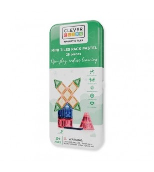 Set magnetic de construit cu placute mici, Cleverclixx - Jucarii magnetice