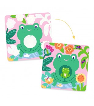 Set pictura cu apa Animale din gradina, Djeco - Pictura cu apa