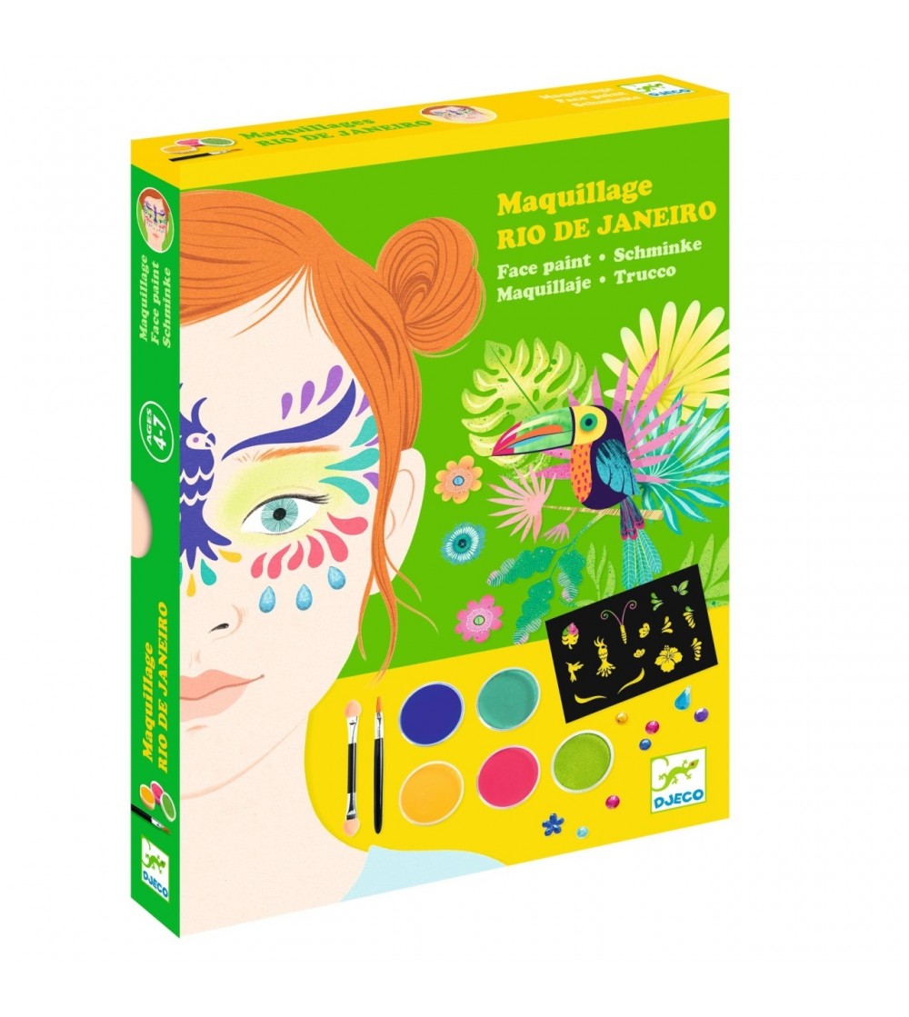 Set pictura pe fata Rio de Janeiro, Djeco - Pictura pe față