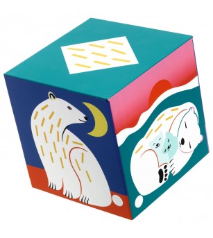 Turn de construit Animale, Djeco - Jucării de lemn si Montessori