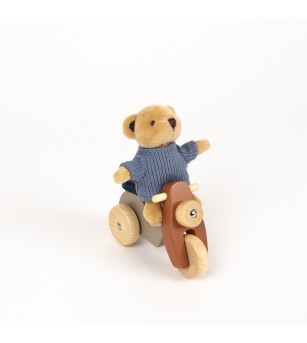 Ursuletul Alexis pe scuter, Egmont Toys - Papusi si jucarii de plus