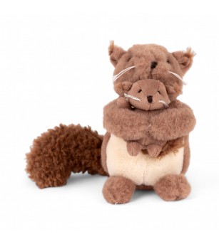 Veverita de plus cu puiut, Egmont Toys - Papusi si jucarii de plus