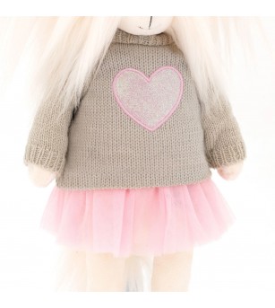 Jucărie de pluș Lucky Doggy Mimi Pink Heart - Orange Toys - Jucarii de plus
