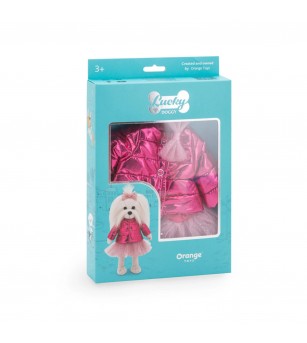 Set de îmbrăcăminte Lucky Doggy Pink Jacket - Orange Toys - Jucarii de plus