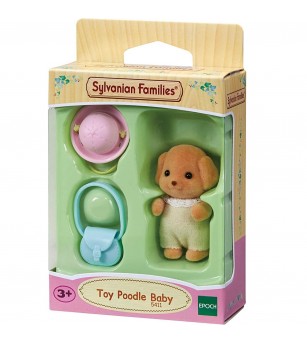 Figurină Sylvanian Families 5411 - bebeluș cateluș Pudel - Figurine