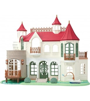 Sylvanian Families 5867 - Conacul cu acoperiș roșu de pe Malul Râului - Figurine