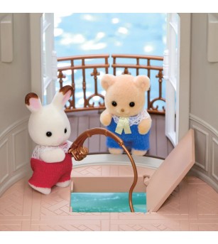 Sylvanian Families 5867 - Conacul cu acoperiș roșu de pe Malul Râului - Figurine