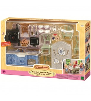 Sylvanian Families 5867 - Set de sufragerie elegantă - Figurine