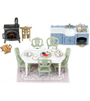 Sylvanian Families 5867 - Set de sufragerie elegantă - Figurine