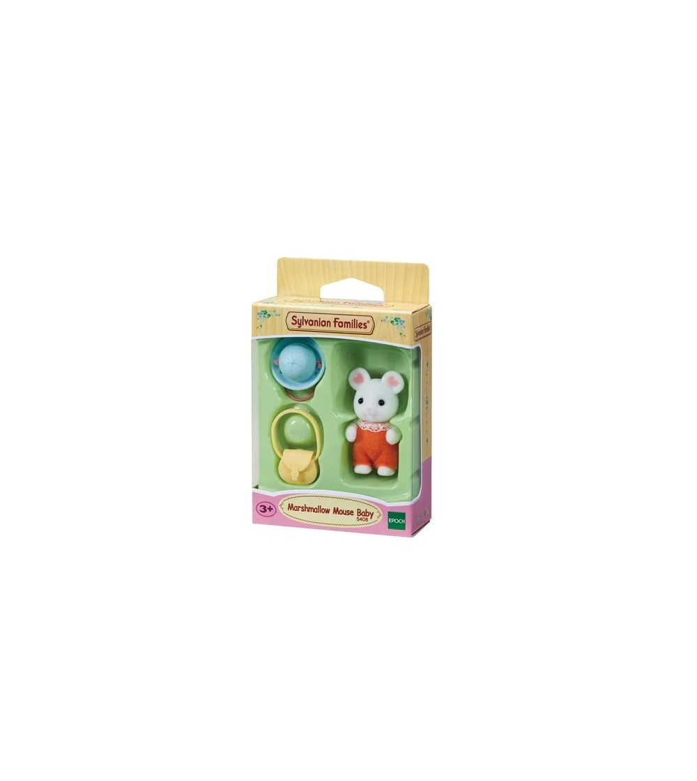 Figurină Sylvanian Families 5408 - bebeluș soricel Marshmallow - Figurine