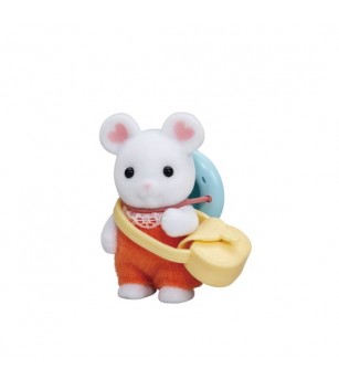 Figurină Sylvanian Families 5408 - bebeluș soricel Marshmallow - Figurine