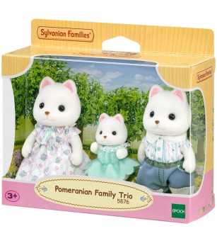 Figurine Sylvanian Families 5876 - Familia de căței Pomeranian - Figurine