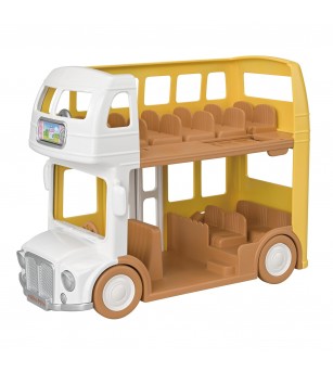Sylvanian Families 5879 - Autobuz Etajat pentru Grădiniță - Figurine
