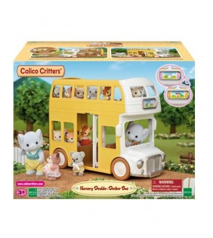Sylvanian Families 5879 - Autobuz Etajat pentru Grădiniță - Figurine