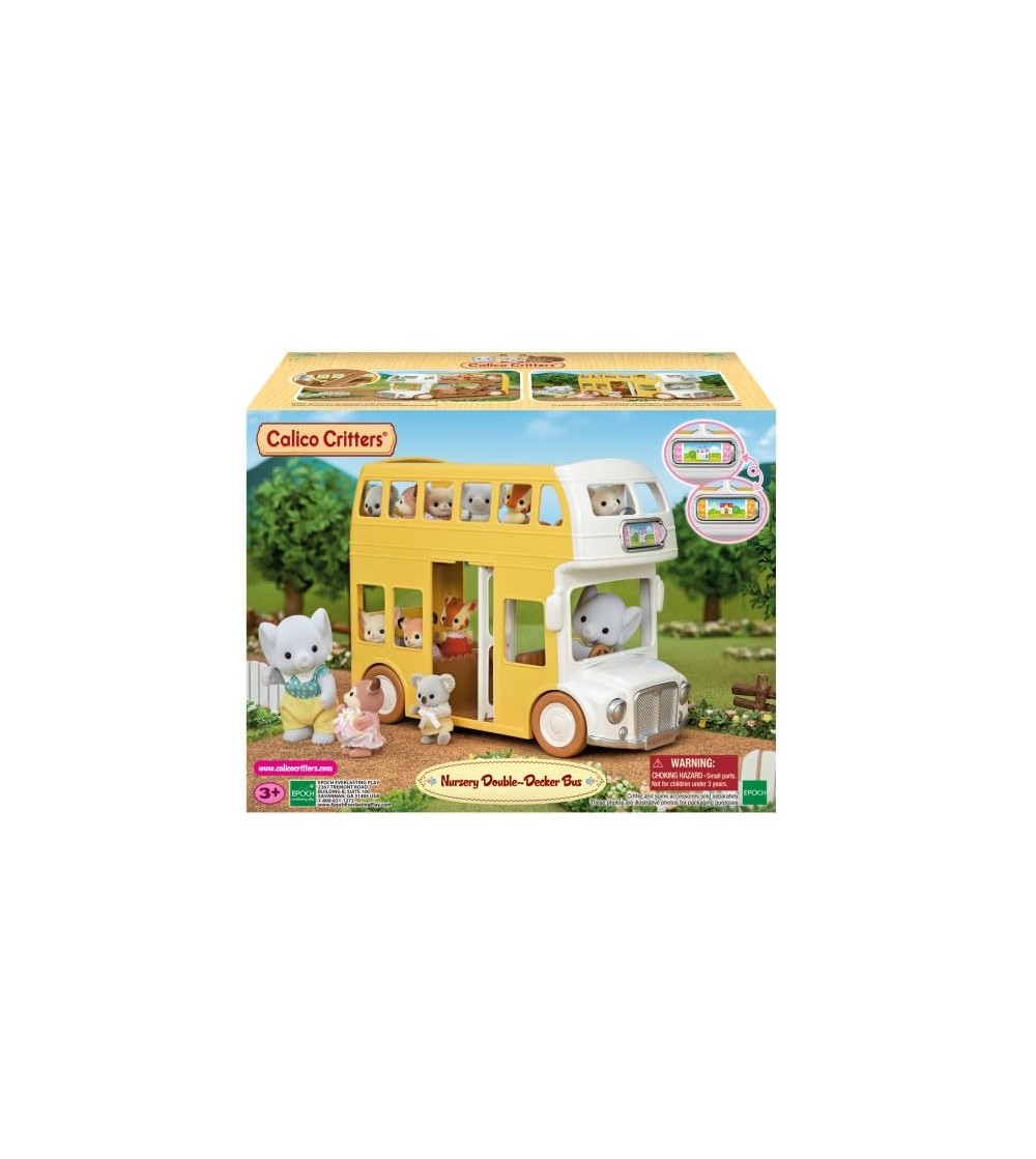 Sylvanian Families 5879 - Autobuz Etajat pentru Grădiniță - Figurine
