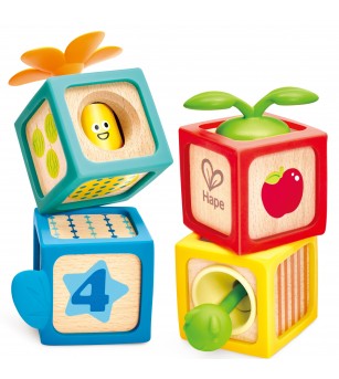 Jucarie blocuri senzoriale pentru invatare - Jucării de lemn si Montessori