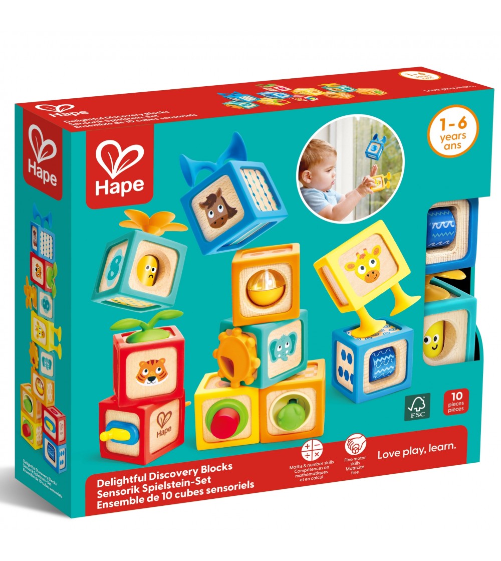 Jucarie blocuri de descoperire interactive - Jucării de lemn si Montessori