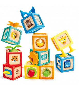 Jucarie blocuri de descoperire interactive - Jucării de lemn si Montessori