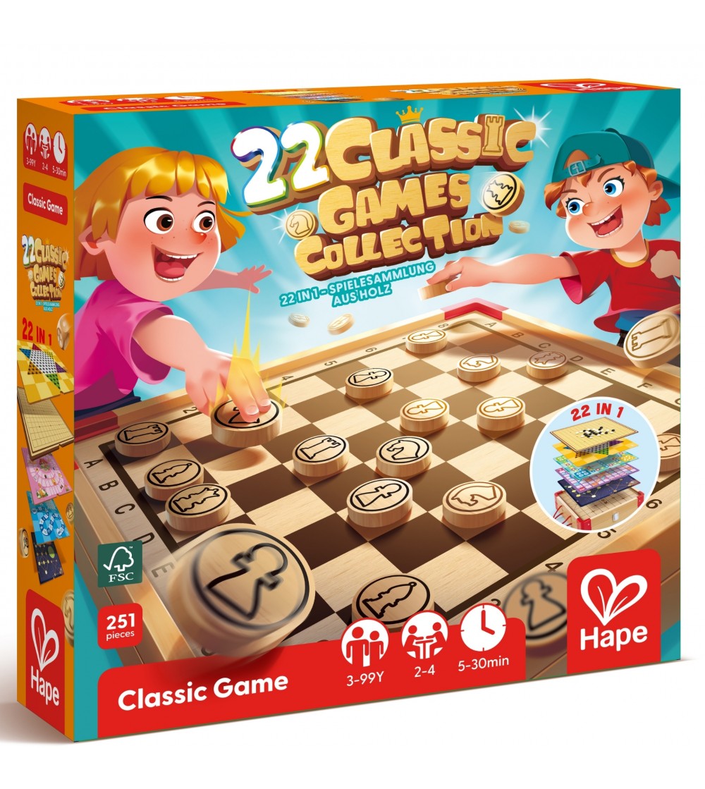 Set jocuri – 22 jocuri clasice - Jocuri de masă