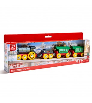 Jucarie – Tren cu aburi retro cu lumini si sunete - Vehicule de jucărie