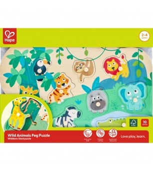 Puzzle din lemn – Animale salbatice - Puzzle incastru