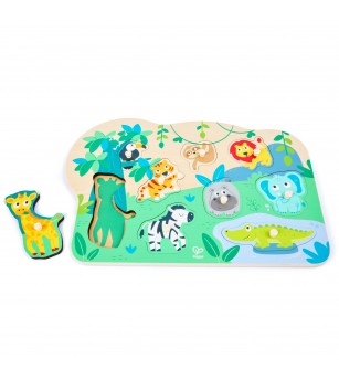 Puzzle din lemn – Animale salbatice - Puzzle incastru