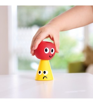 Jucarie – Blocuri Montessori de stivuit - Jucării de lemn si Montessori