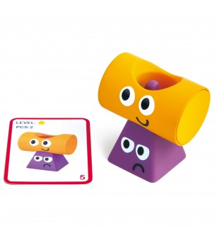 Jucarie – Blocuri Montessori de stivuit - Jucării de lemn si Montessori
