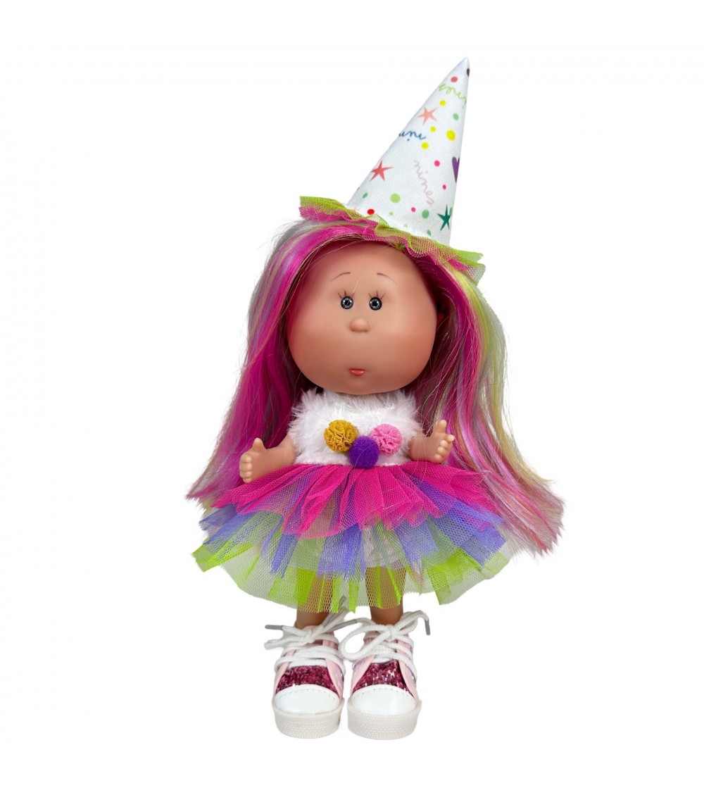 Papusa Nines D'Onil, Colectia Little Mia, Mia Happy Birthday, cu miros de vanilie, 23 cm - Papusi