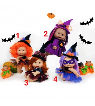 Papusa Nines D'Onil, Colectia Funtastic Halloween, cu miros de vanilie, 26 cm - Papusi