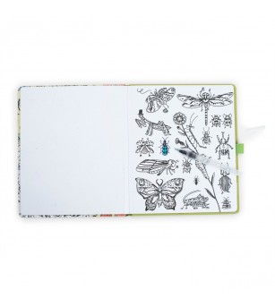 Carte de colorat reutilizabila, Moulin Roty - Set papetarie si jurnale copii