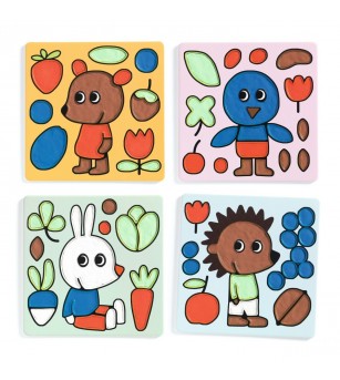 Joc creativ cu plastelina Prieteni poznasi, Djeco - Seturi cu plastilină și modelare