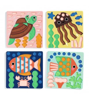 Joc creativ de modelaj cu plastelina, Djeco - Seturi cu plastilină și modelare