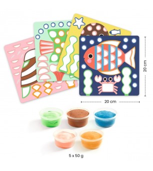 Joc creativ de modelaj cu plastelina, Djeco - Seturi cu plastilină și modelare