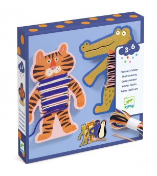 Joc creativ de tesut cu animale, Djeco - Seturi de cusut pentru copii